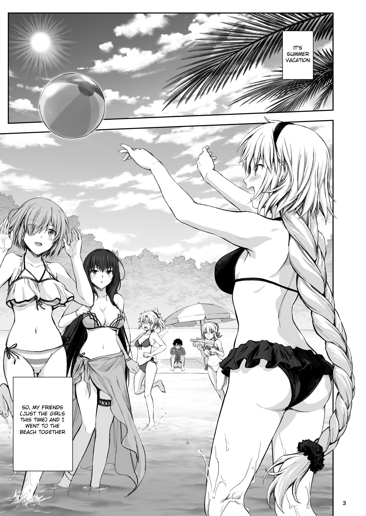 Hentai Manga Comic-Summer Beach With Jeanne-Read-2